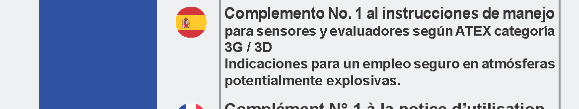 Inductive Sensors Ex 3D 3G with Manufacturer declaration
